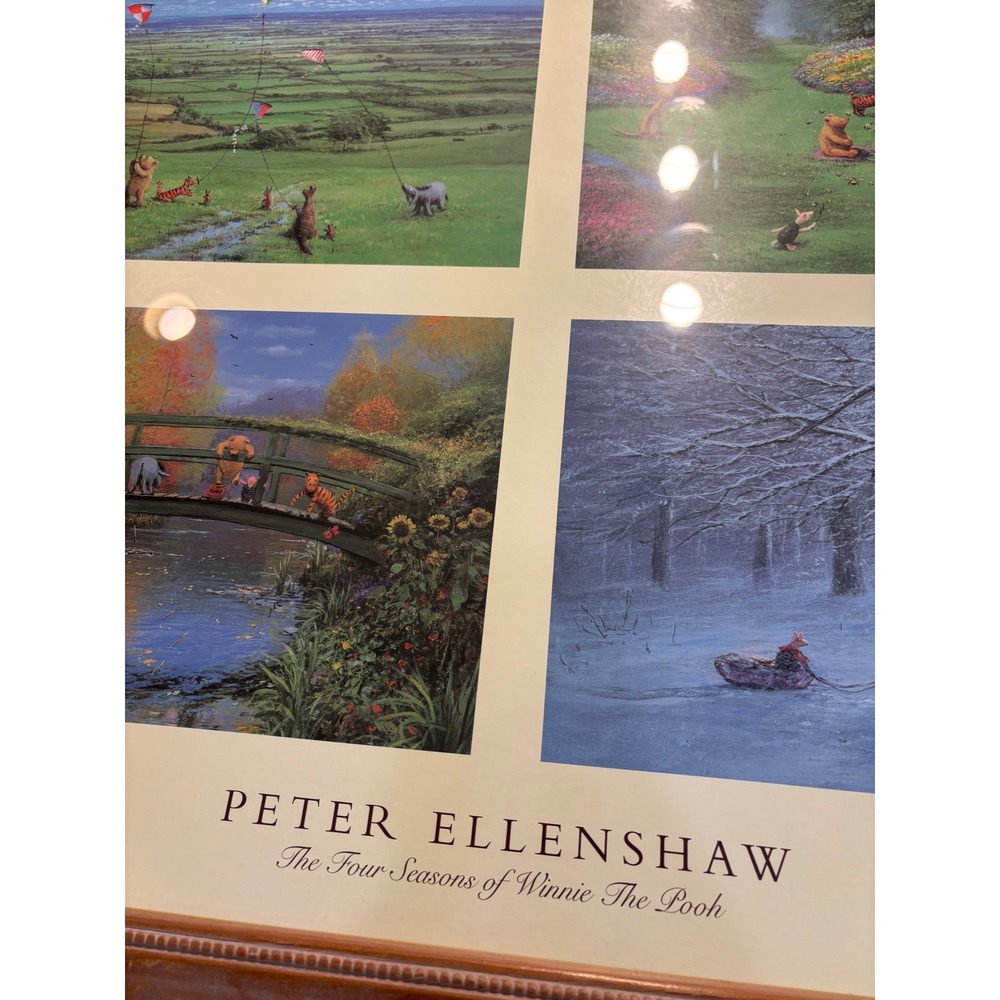 Peter Ellenshaw The Four Seasons of Winnie The Pooh Framed Art Print 38.5x26.5 - Picture 7 of 15